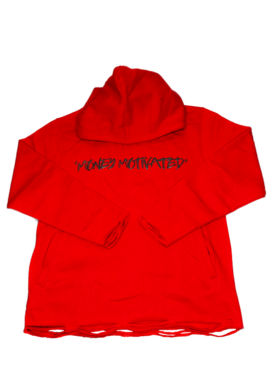 Whole Lotta Motion Cropped Hoodie (Red)