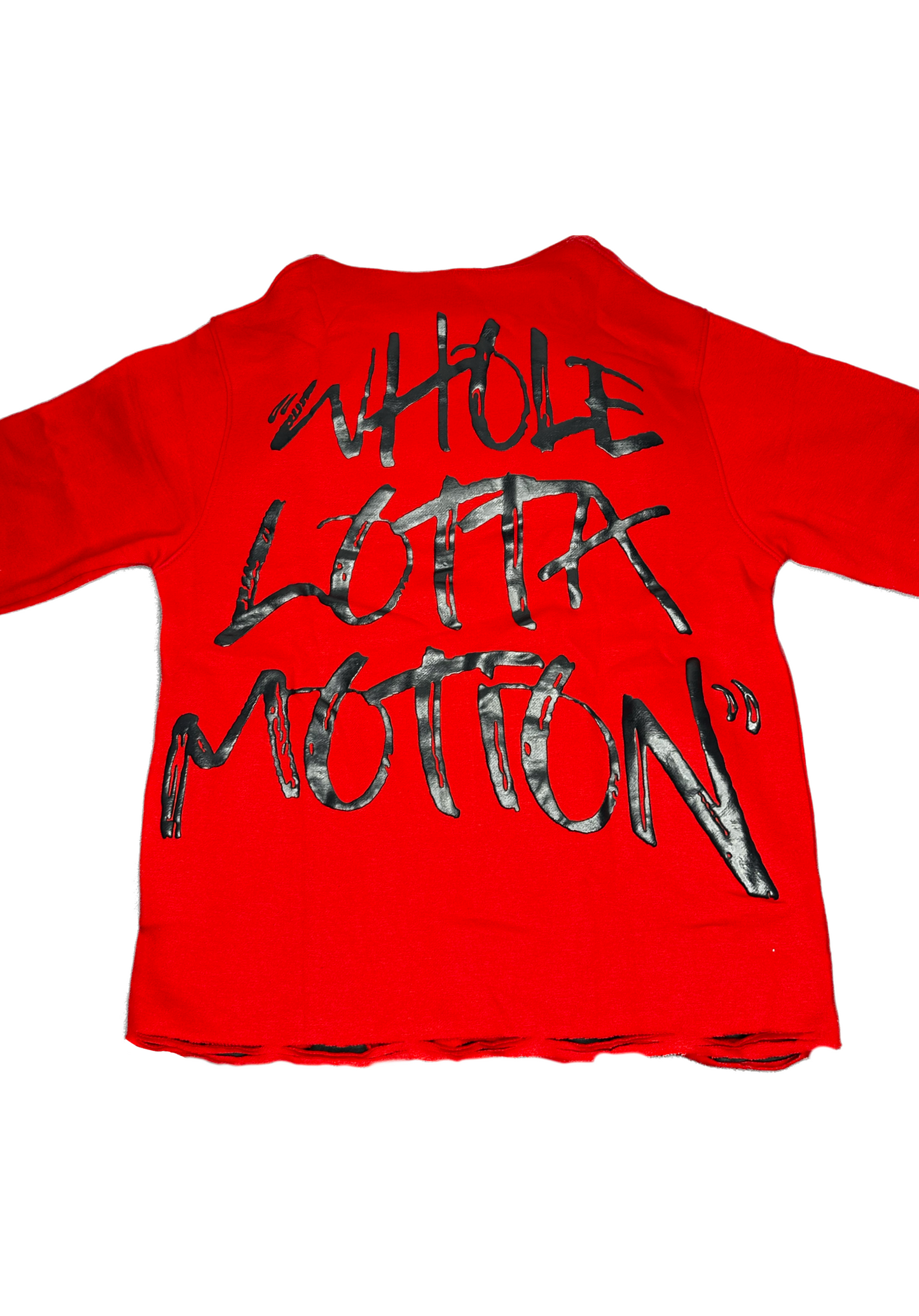 Whole Lotta Motion Cropped Hoodie (Red)