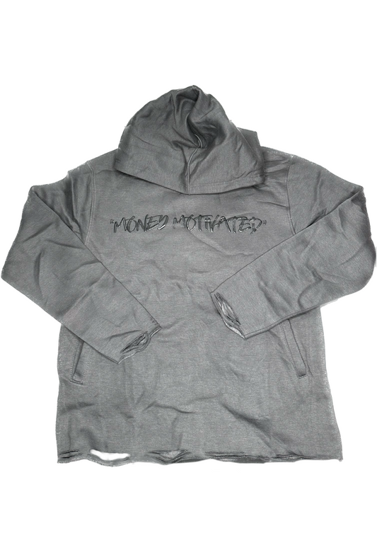 Whole Lotta Motion Cropped Hoodie (Grey)