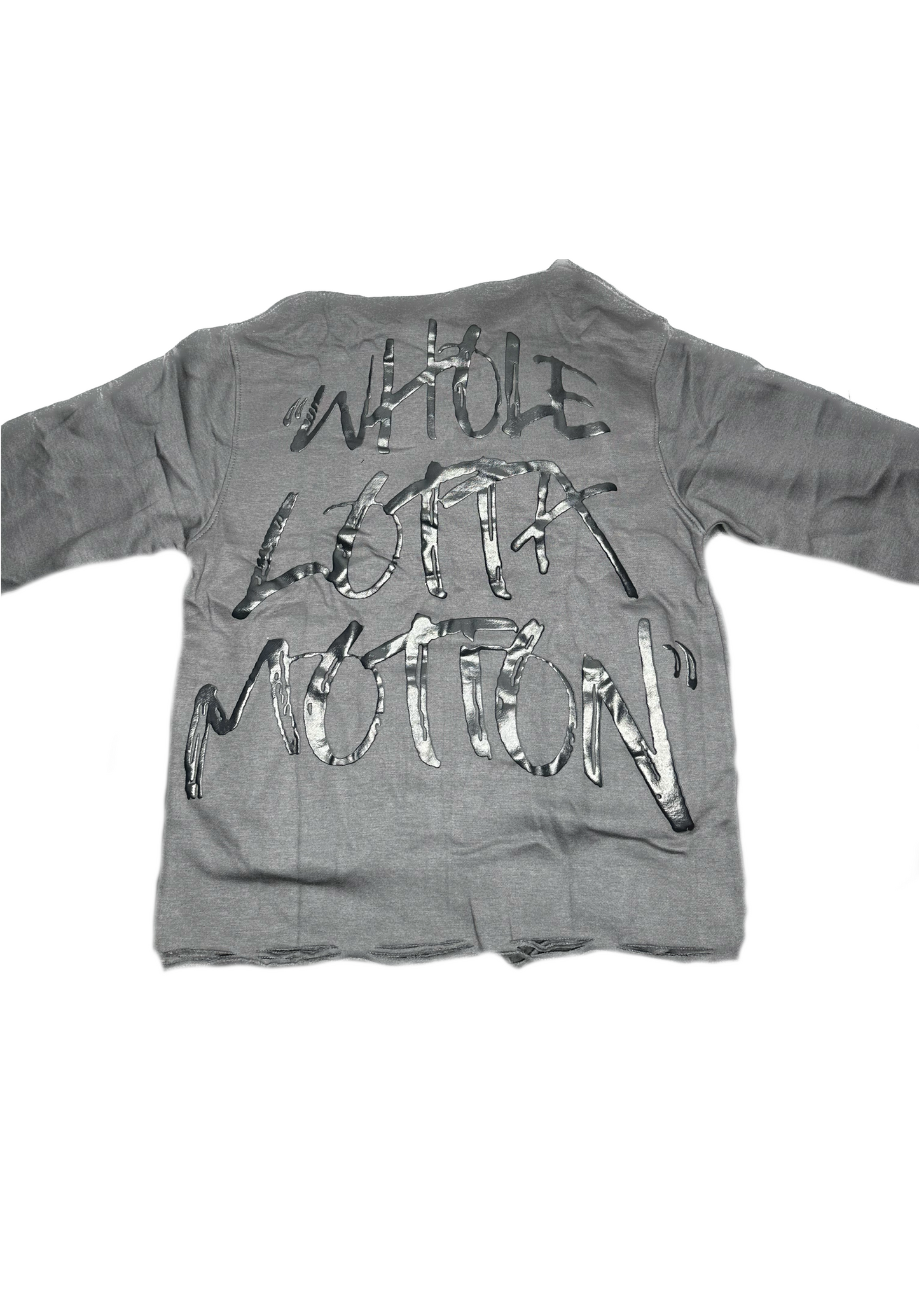 Whole Lotta Motion Cropped Hoodie (Grey)